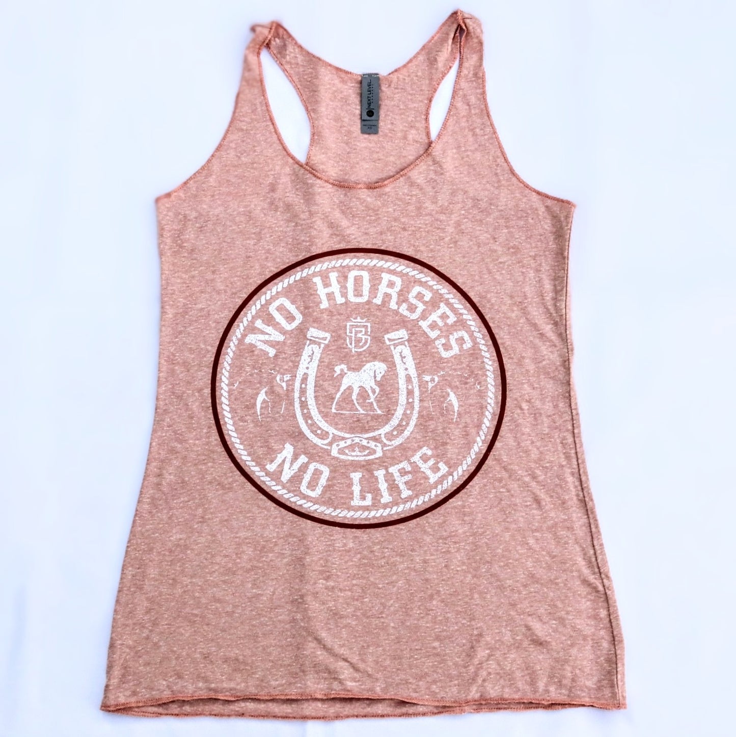 No Horses No Life Raceback Tank