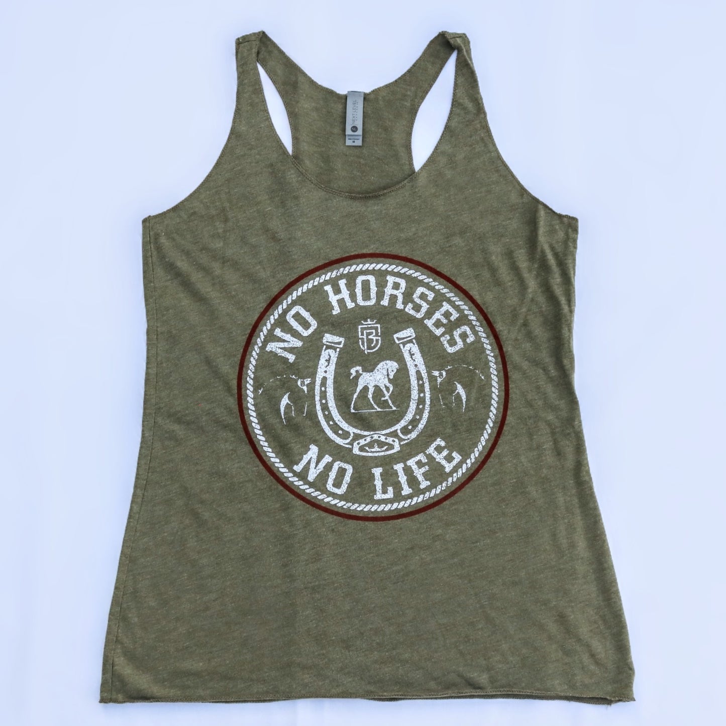 No Horses No Life Raceback Tank